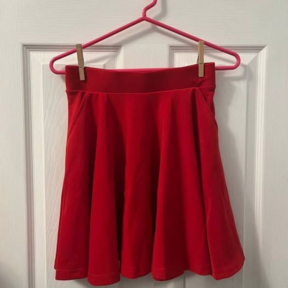 New Mix Red Skater Skirt